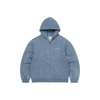 Thisisneverthat Indigo Dyed Zip Up Hoodie