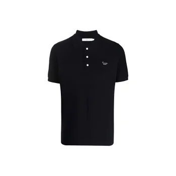 Maison Kitsune Polo Shirts Men Black
