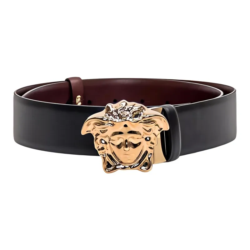 VERSACE La Medusa Leather Belt-1