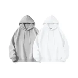 [2-Piece Regular]Heather Gray+White