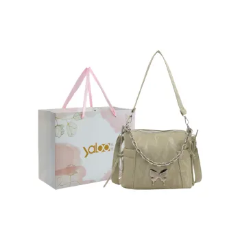 Yalu PU Shoulder Bag, Crossbody Bag Unisex White/Silver/Black/Pink/Green