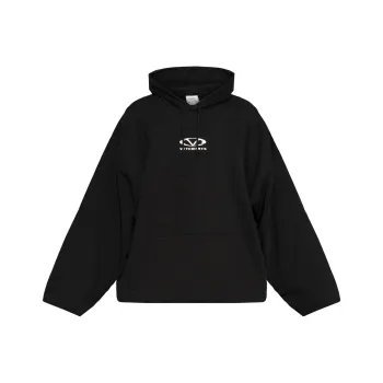 Vetements Logo Printed Drawstring Hoodie
