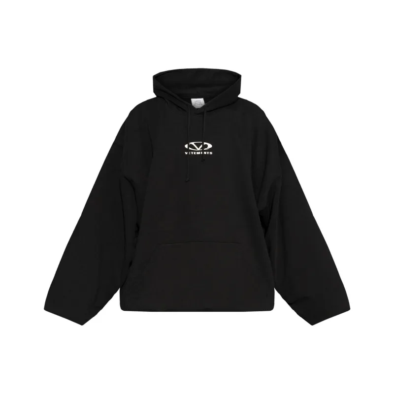 Vetements Logo Printed Drawstring Hoodie-0