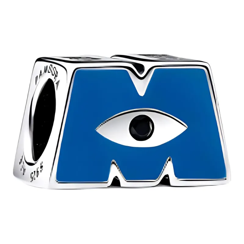 Pandora Sterling Silver Enamel Pendants Women's Blue-1