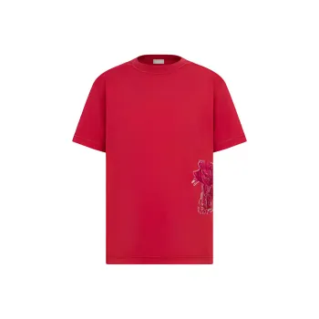 DIOR x Kenny Scharf Collaboration SS22 T-Shirt Men's Red