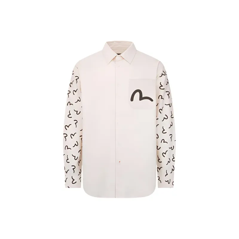 EVISU Shirts Men Ivory-0