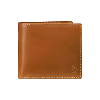 Polo Ralph Lauren Cow Leather Wallet Men's Brown