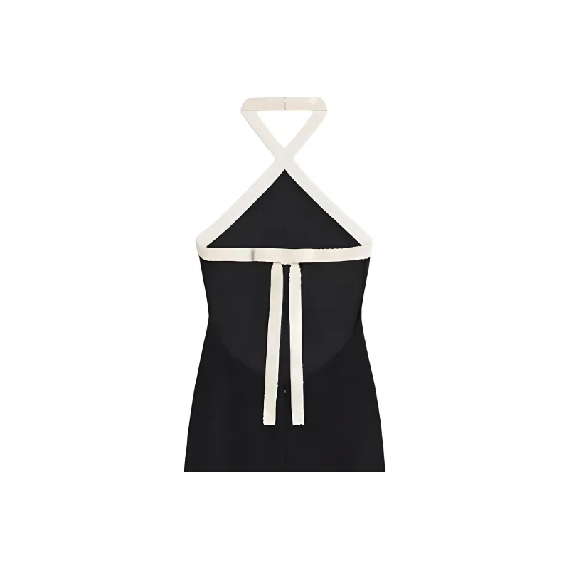 CELINE Column Dress In Satin lined Crepe-4