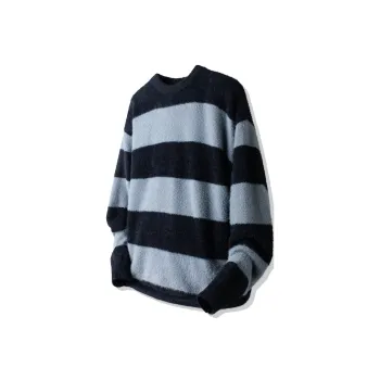 I'm David Knitwear Unisex Black Gray Stripes