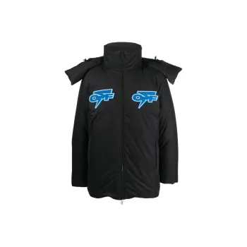 OFF WHITE Logo patch Padded Short Jacket