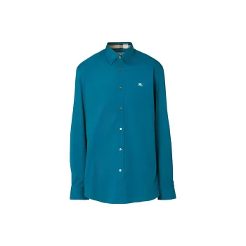 Burberry Shirts Men Teal