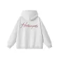 White Gray Fleece-Lined[Red Embroidery]