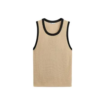 ZARA Tank Tops Men Beige