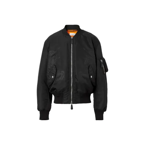 Burberry Equestrian Knight Printed Zipped Bomber Jacket
