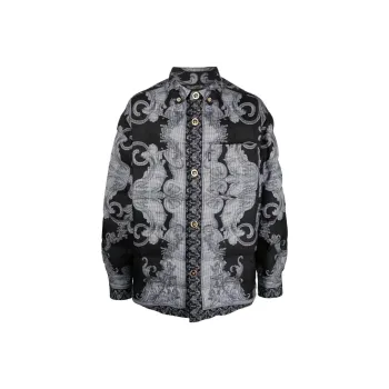 VERSACE Baroque Pattern Long Sleeved Jacket