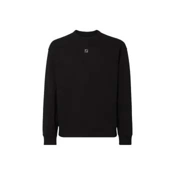 FENDI Ff Plaque Crewneck Sweatshirt