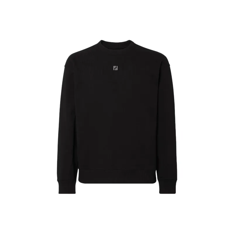 FENDI Ff Plaque Crewneck Sweatshirt-0