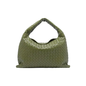 Bottega Veneta Calfskin Handbag Regular Women's Green
