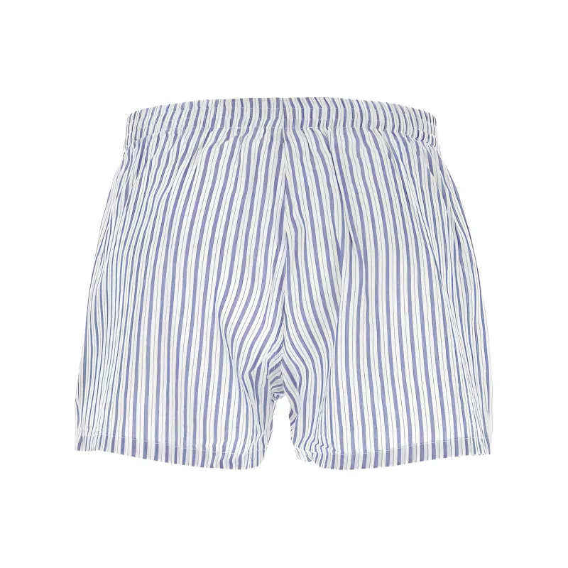 ISABEL MARANT Logo-Patch Striped Boxers-1