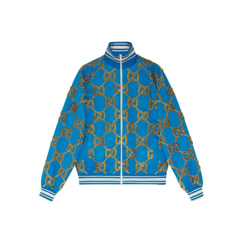 GUCCI Jackets Men Blue-0
