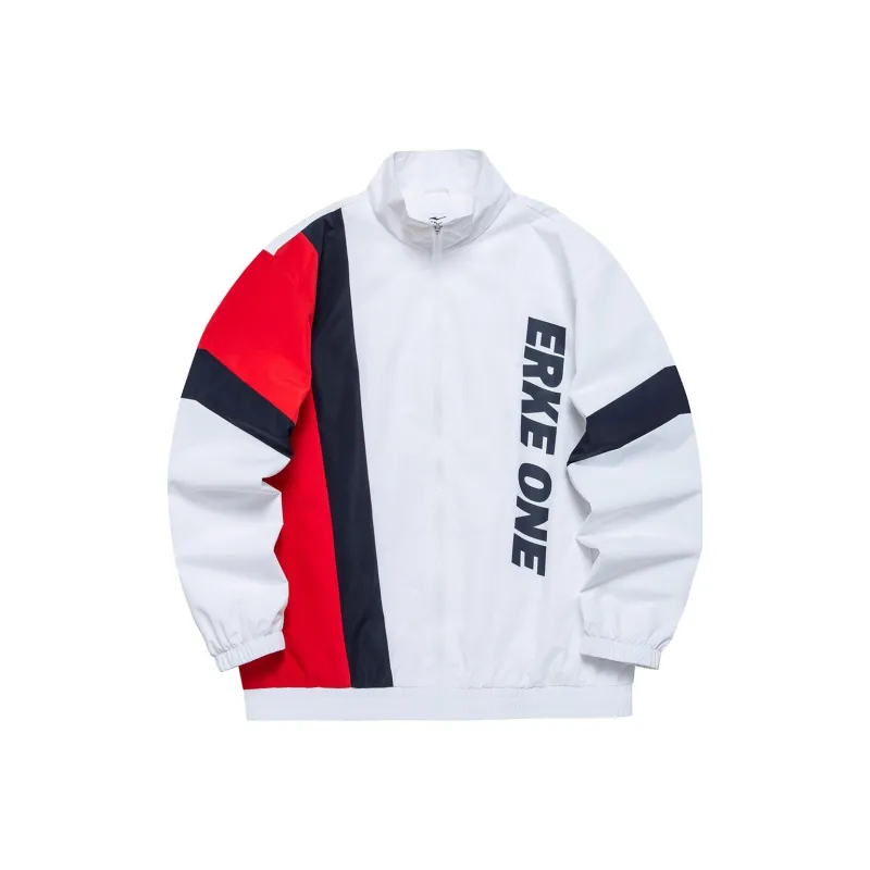 Erke Jackets Men True White/Blue Black-0