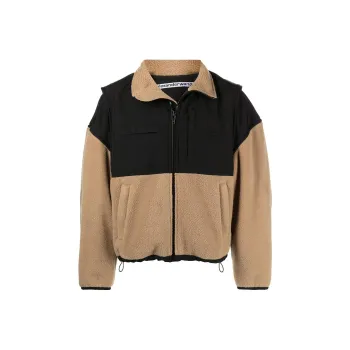 Alexander Wang Panelled Zip Fleece Jacket