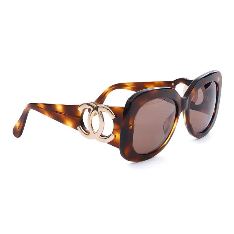 CHANEL Pre-Owned 1990-2000s CC Oversize-frame Sunglasses-2