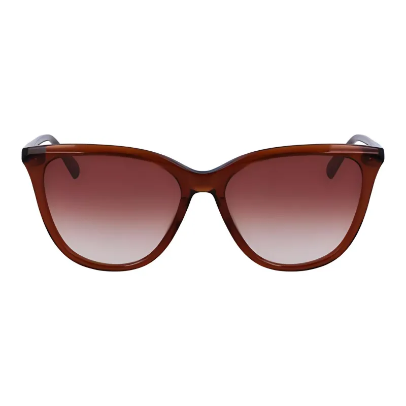 LONGCHAMP Acetate Cat Eye Sunglasses Women's Brown-1
