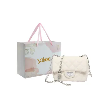 Yalu PVC Crossbody Bag Unisex White/Silver/Black/Pink