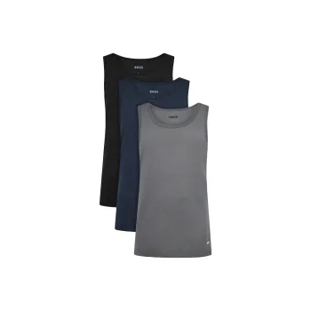HUGO BOSS FW24 Tank Top Men's 3 Pack Dark Blue+Gray+Black