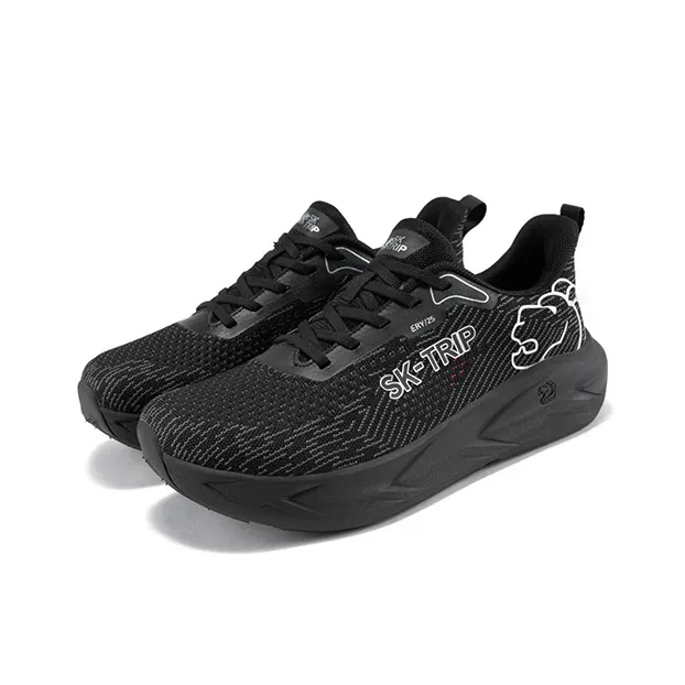 SK.TRIP x FireMonkey Anti Slip Wear Resistant Low Top Casual City Commute Running Shoes Men's Black-1