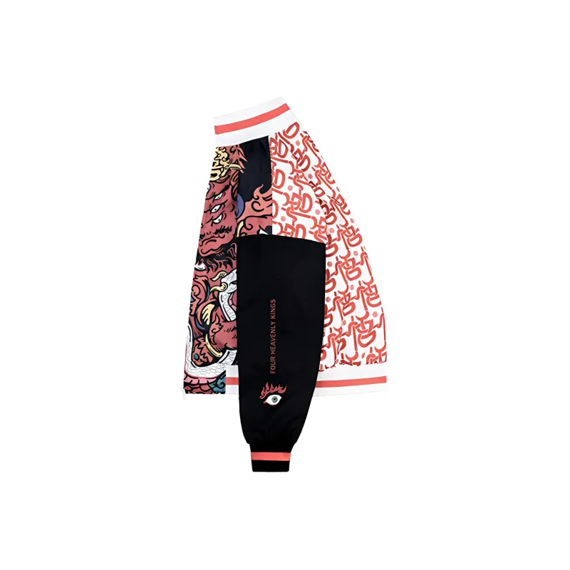 WOOKONG Loose Fit Baseball Jacket Men's Multicolor-2