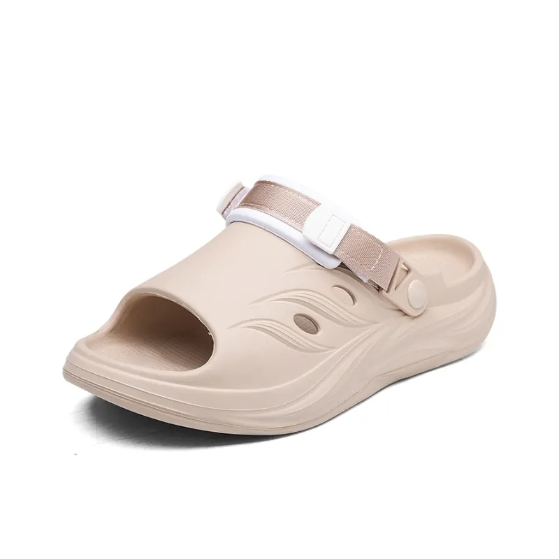YUZHAOLIN Beach Sandals Unisex Black/Neon Green/Khaki-12