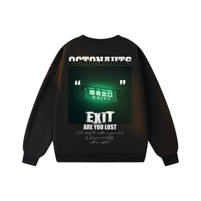 Small Columns Under The Sea Sweatshirt Unisex-6
