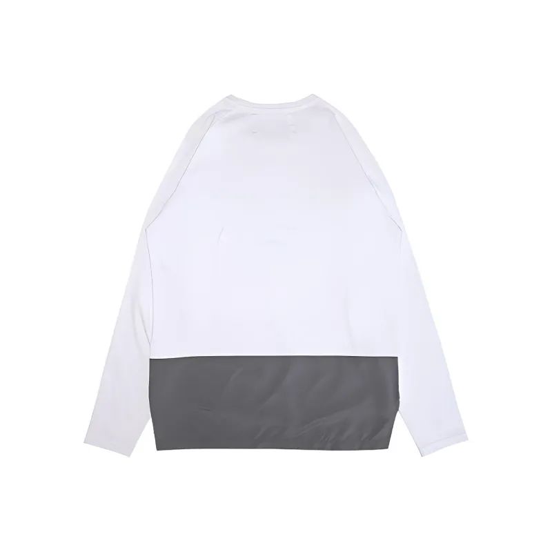 Heather Grey Wall Straight Long-Sleeved T-Shirt Unisex-3