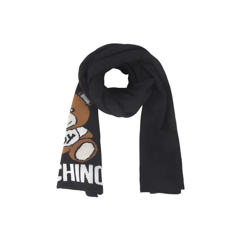 MOSCHINO Knit Scarves Unisex Black-0
