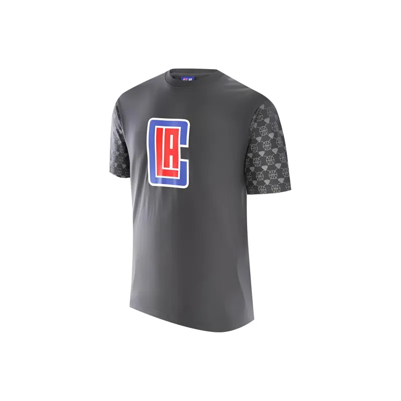 NBA Team T Shirts Men Gray-0