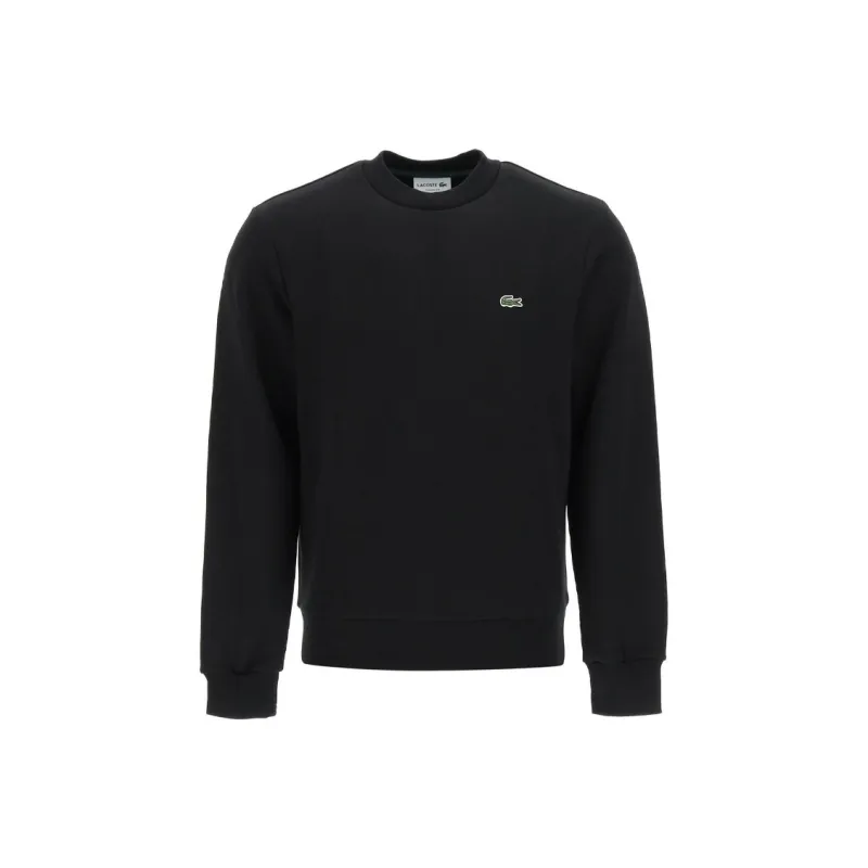 LACOSTE Logo Embroidered Crewneck Sweatshirt-0