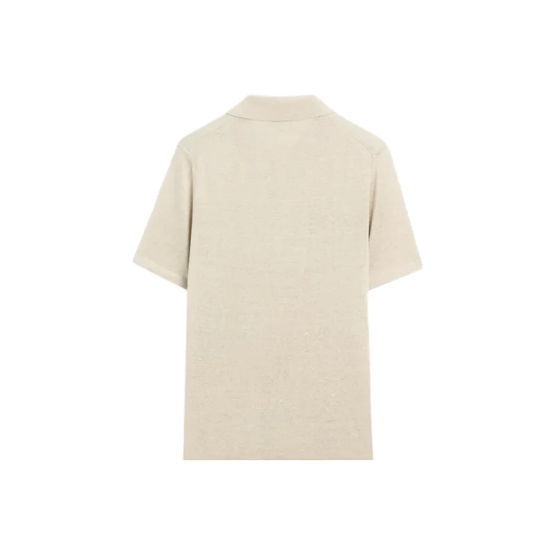 Massimo Dutti Polo Shirt Men's Beige-1