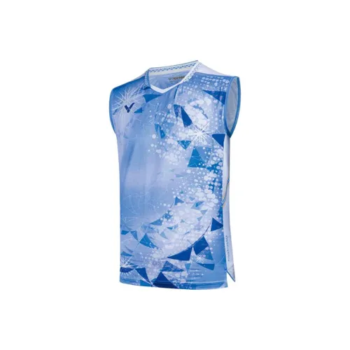 VICTOR Tank Top Unisex Blue Bauhinia