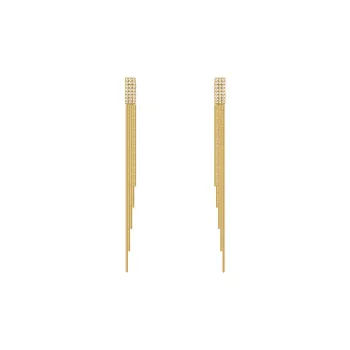 WAW Gold Plated Copper Drop Earrings Women's