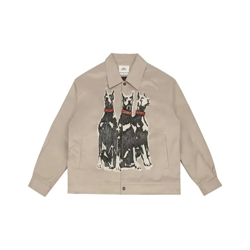 EMPTY REFERENCE Dog print Unisex Jacket-0