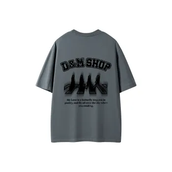 D&W T Shirts Unisex Dark Gray
