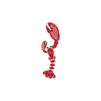 Swarovski Ocean Clip On Earrings Women's Red