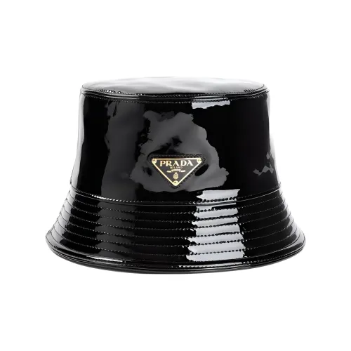 prada Schwarz Lambskin Bucket gabardine Women's Black