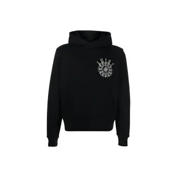 AMIRI Crystal Embellished Logo Hoodie Sweatshirt