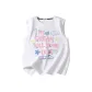 White (Pink Blue Letter)
