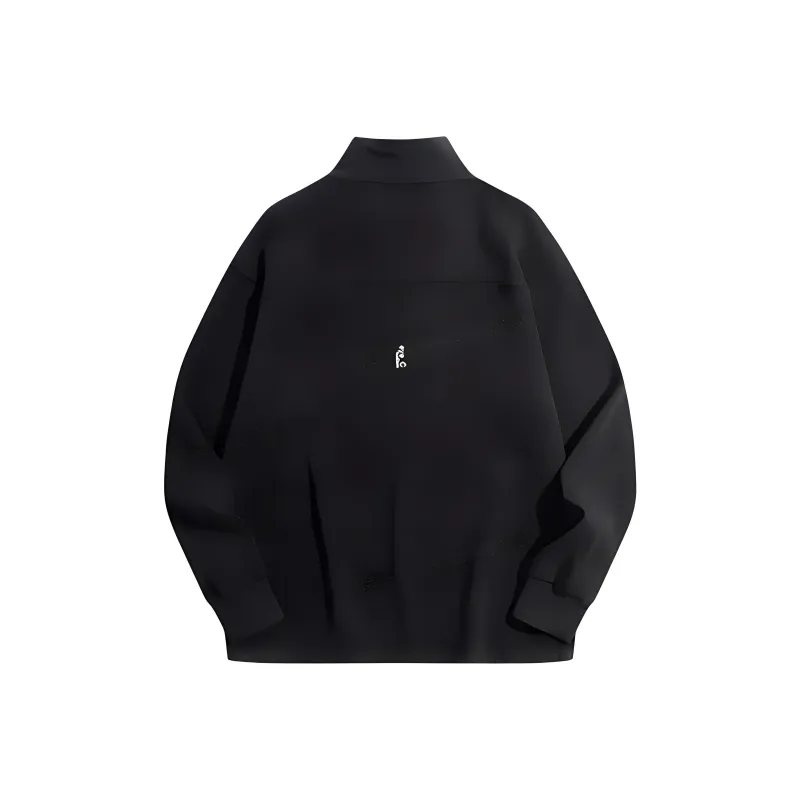 PEACEBIRD MEN Eye C Collaboration Series Sweatshirt Men's Black-1