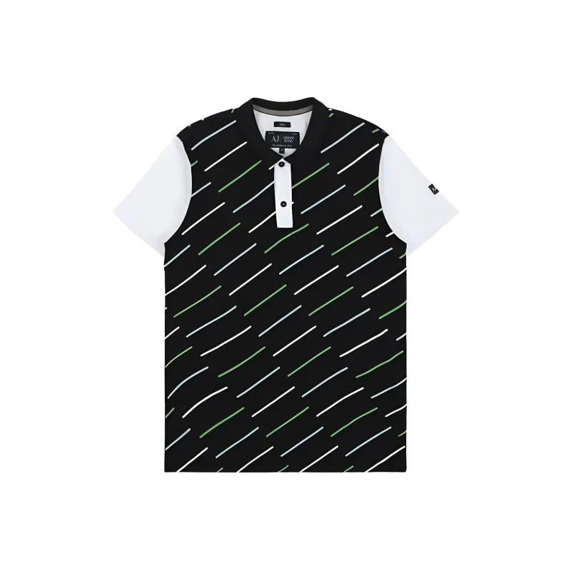 ARMANI JEANS Polo Shirts Men Black-0