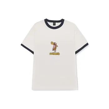 Brain Dead BARBARIAN SHORT SLEEVE RINGER T-SHIRT T-Shirt Unisex White